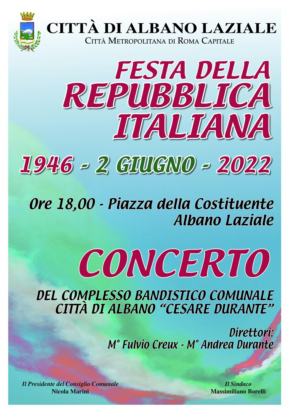 Locandina Festa della Repubblica Italiana 2022